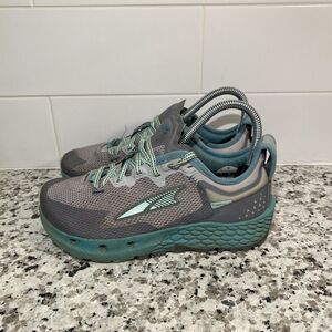 ALTRA Women's Timp 4 Size 6 Gray Teal Trail Running Shoe AL0A548C233